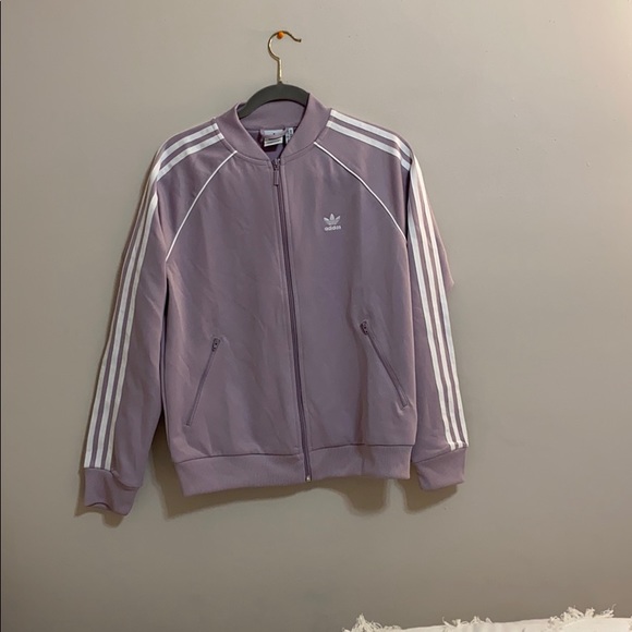 lilac adidas jacket